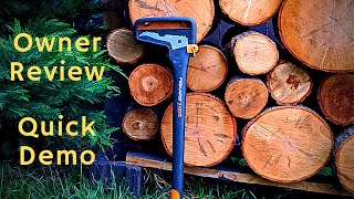 Fiskars Hookaroon  28 Inch XA22  Review and Quick Demo [upl. by Bonne]