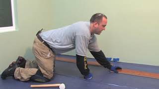 How to Install Laminate Flooring TapEnd Joint Including Moisture Barrier  LL Flooring [upl. by Etnohc]