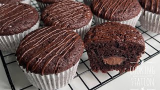 Moist Double CHOCOLATE MUFFINS Recipe Simple and Delicious recipe [upl. by Durant]