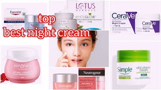 top 15 best night creamskin whittening night cream dry and normal skinskincarereview experiment [upl. by Aggappera]