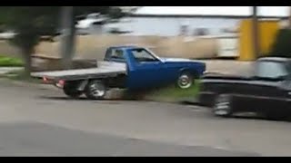 HOON DRIVER Holden Ute BURNOUT FAIL Smash write off [upl. by Tomi]