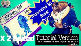 Bepuzzled 3D Crystal Puzzle Beast x2 Speed Tutorial Version [upl. by Abeu941]