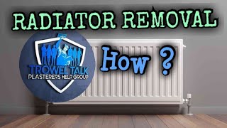 HOW TO REMOVE A RADIATOR [upl. by Olodort]