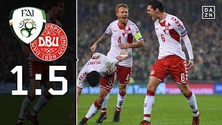 Danish Dynamite ballert sich zur WM Irland  Dänemark 15 Highlights  WMQuali  DAZN [upl. by Eenalem272]