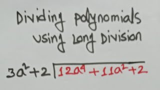 Dividing Polynomials Using Long Division  Can you solve this [upl. by Rai]