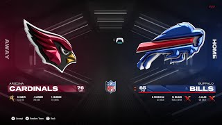 Cardinals vs Bills Week 1 9824 Simulation Madden 25 [upl. by Hovey]