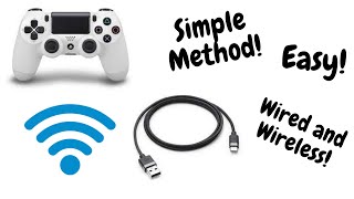 How to Connect PS4 Controller To PC  Wired and Wireless Method  Easy [upl. by Aziza]