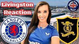 Victorias Reaction To Rangers FC 40 Livingston [upl. by Strain346]