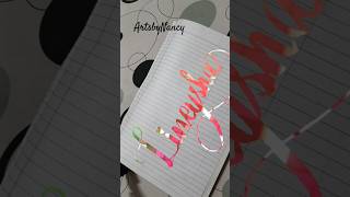 Lineysha nibcalligraphy calligraphy shortvideos [upl. by Inoue]