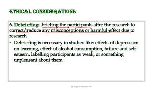 152 Debriefing in research [upl. by Sukramal908]