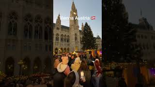 Christmas market in Vienna today 16112024 christmas2024 christmasmarket Christmas vienna [upl. by Adnim]