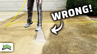 How To Pressure Wash A Concrete Driveway [upl. by Ennylhsa]