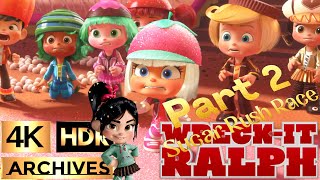 WreckIt Ralph  4K  HDR   Sugar Rush Racers All Scenes ● Part 2 of 2 ● 2012 [upl. by Ziladnerb]