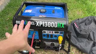 DuroMax XP13000HX Dual Fuel Portable Generator Electric Start w CO Alert Review [upl. by Quartet]