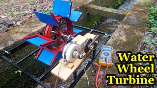 Make water wheel turbine How to generate free energy [upl. by Earas]