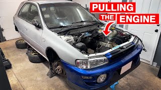 Making Room For The WRX Swap  Impreza GF8 Build Ep12 [upl. by Eylrahc]