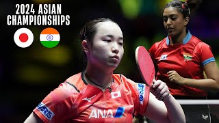 FULL MATCH  Mima Ito vs Ayhika Mukherjee  2024 Asian Championships WS RD 32 [upl. by Clercq]