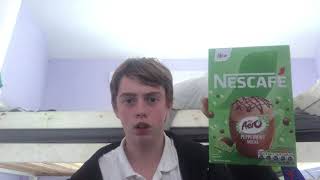 Coffee review trying nescafe aero peppermint mocha [upl. by Drofxer794]