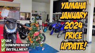 January 2024 Yamaha Motorcycle Updated Price All Units Downpayment Cash Installment Langga Gail [upl. by Roxie]