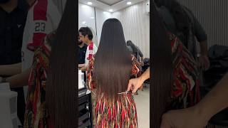 🩷Simple haircut after smoothening 🩷lookstrendzrahil youtubeshorts salon haircare haircut [upl. by Anaic]