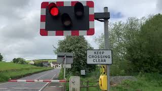 RARE WIGWAG Glarryford Level Crossing Antrim Saturday 05062021 [upl. by Cobbie116]