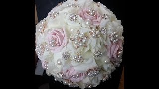 DIY Brooch Bouquet l MARIROMANCE l Wedding project [upl. by Dorie]