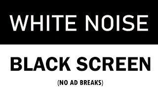 No Ad Breaks White Noise Black Screen no ads  Sleep Study and Concentration  24 Hours [upl. by Mcfadden]