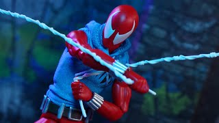 Medicom Toy MAFEX Marvel Comics No 186 The Amazing SpiderMan Scarlet Spider Comic Ver Review [upl. by Gass490]