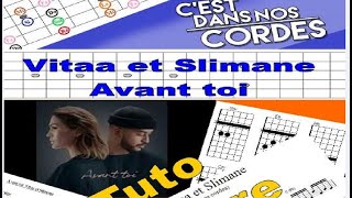 Avant toi Vitaa et Slimane Tuto guitare Tabs [upl. by Eirot876]