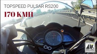 Modenas pulsar RS200  Topspeed 170kmh [upl. by Davy]