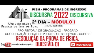 Resolução da prova de FÍSICA  PISM– UFJF 2022  2° Dia Módulo I DISCURSIVAS – Questão 01 [upl. by Yrreb712]