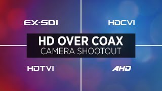 HD Over Coax Comparison EXSDI vs HDCVI vs HDTVI vs AHD [upl. by Bullough]