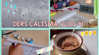 DERS ÇALIŞMA VLOG 1  ders programı hazırlama  özet çıkarma [upl. by Leaj]