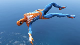 GTA 5 Epic Ragdolls  SpiderMan Funny Moments  Euphoria physicsJumpsFail [upl. by Edwards]