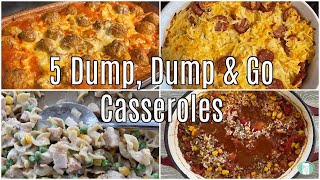 5 Dump and Go Casseroles  Easy Freezer Meals [upl. by Lochner793]