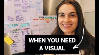 How I ORGANIZED my family CALENDAR  The BEST VISUAL PLANNER IN 2022 [upl. by Knapp585]