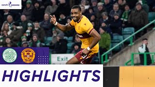 Celtic 11 Motherwell  Late Obika Equaliser Gives Steelmen Draw  cinch Premiership [upl. by Timothee]