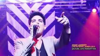 Adam Lambert  Music Again LIVE in Seoul Korea 20130217 [upl. by Hcurab]