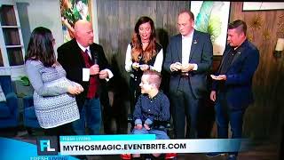 Magic Show for Shriners Hospital Fundraiser on Fresh Living TV Show Channel 2 KUTV Utah [upl. by Drucie]