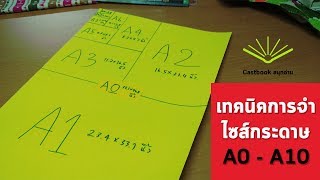 Paper Size Chart  ขนาดกระดาษไซส์ต่างๆ ใช้กับเครื่องพิมพ์ printer A0  A10 standard paper size [upl. by Ativet]