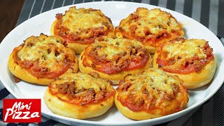 Mini Pizza Recipe  Mini Pizza Bites  Quick and Easy Beef Pizza with pizza sauce [upl. by Iniretake469]