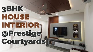 3 BHK  Flat Interior Design in Chennai  Prestige Courtyards Sholinganallur [upl. by Onateyac]