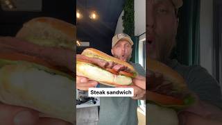 Tasty Steak Sandwich sandwichlove foodblogger cookathome cookingshorts cookingchannel foodie [upl. by Kong]