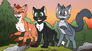 Ravenpaw Firepaw and Graypaw  Ravenpaws Farewell Part 1 [upl. by Aoket]