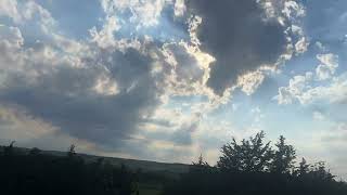 Cloud layer breaking over tributary to Niobrara River NE [upl. by Artnoed]