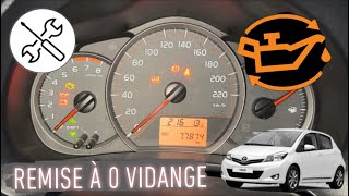 Remettre à 0 le compteur entretienvidange sur Toyota Yaris 3  Réinitialisation voyant service [upl. by Danelle]