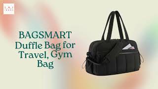 BAGSMART Duffle Bag for Travel amp Gym Bag  Market Mingle [upl. by Araas]