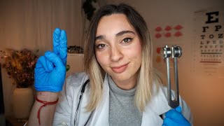 pov ASMR DOTTORESSA TI CURA UNA FERITA E TI FA UNA VISITA NEUROLOGICA âś¨đź§ [upl. by Brucie]