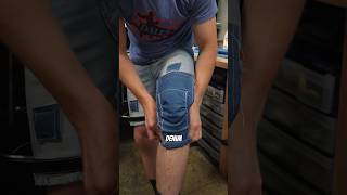 DIY nonNewtonian knee pads mtblove bikehacks mtbbikes [upl. by Yelnoc]