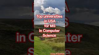 Top university in the USA for MS in computer science  Masters in the USA  USA student visa usvisa [upl. by Lairea]